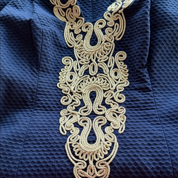 Lilly Pulitzer Blue Dress with Cream Accents - Picture 3 of 4